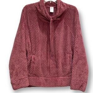 NWOT Members Mark Textured Plush Mauve Pullover